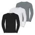 Kit 3 Camiseta Manga Longa Masculina Camisa Malha Fria Slim