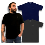 Kit 3 Camiseta Masculina Plus Size Premium Retrology Básica