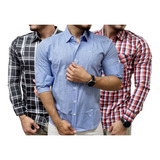 Kit 3 Camiseta Social