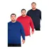 Kit 3 Camiseta Uv Plus Size Masculina Manga Longa Grande