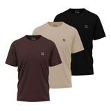 Kit 3 Camisetas 100