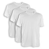 Kit 3 Camisetas 100  Algodão  Branco  G 