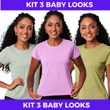 Kit 3 Camisetas Baby