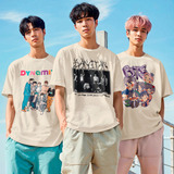 Kit 3 Camisetas Basicas Algodão Kpop Estilo Coreano Bts Band