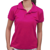 Kit 3 Camisetas Camisas Polo Feminina Uniforme Malha Piquet
