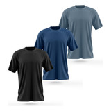 Kit 3 Camisetas Dry Esporte Academia