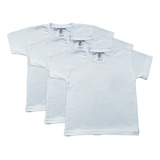 Kit 3 Camisetas Infantil Branca 100