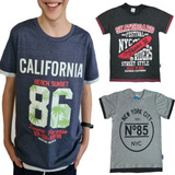 Kit 3 Camisetas Infanto