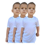 Kit 3 Camisetas Juvenil E Infantil