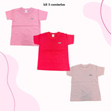 Kit 3 Camisetas Lisas