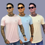 Kit 3 Camisetas Longline