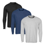 Kit 3 Camisetas Manga