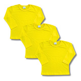 Kit 3 Camisetas Manga