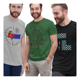 Kit 3 Camisetas Masculina