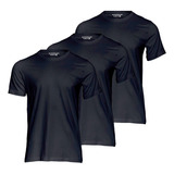 Kit 3 Camisetas Masculina Camisas Slim Premium 100% Algodão