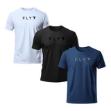 Kit 3 Camisetas Masculina Dry Fit