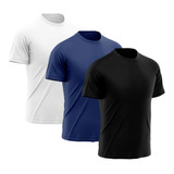 Kit 3 Camisetas Masculina Dry Fit Proteção Solar Uv Blusa