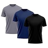 Kit 3 Camisetas Masculina Dry Fit Proteção Solar UV Térmica Academia Treino Caminhada Esporte Camisa Praia Blusa  Tamanho M