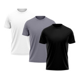 Kit 3 Camisetas Masculina Dry Fit Proteção Solar Uv Térmica