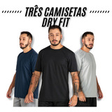 Kit 3 Camisetas Masculina Dryfit Treino Academia Fitness