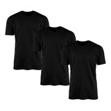 Kit 3 Camisetas Masculina Lisa Básica 100 Algodão