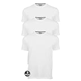 Kit 3 Camisetas Masculinas Básica Lisa Slim Algodão 30 1 Premium Cor Branco Branco Branco Tamanho G