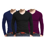 Kit 3 Camisetas Masculinas