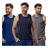 Kit 3 Camisetas  Masculinas Regata Dry Fit Passeio E Treino