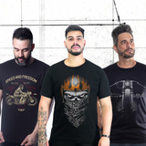 Kit 3 Camisetas Moto