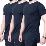 Kit 3 Camisetas Oversized Longline Vcstilo