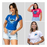 Kit 3 Camisetas Personagens