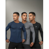 Kit 3 Camisetas Proteçao Uv50 Praia Sol Lycra Treino Fitness