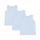 Kit 3 Camisetas Regata Infantil Branca Escolar Tamanhos 1 Ao 14 4 