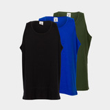 Kit 3 Camisetas Regata