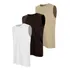 Kit 3 Camisetas Regata Masculina Machão Lisa Básica 