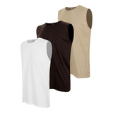 Kit 3 Camisetas Regata