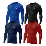 Kit 3 Camisetas Térmica Masculina Proteção Uv 50 Manga Longa