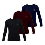 Kit 3 Camisetas Termicas