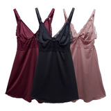 Kit 3 Camisola Pós Parto Amamentação Fecho Click Maternidade