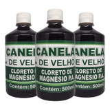 Kit 3 Canela De Velho Com Cloreto Magnésio 500ml 
