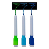 Kit 3 Caneta Giz Líquido Colorida Mimo Arte Festas Decoração