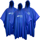 Kit 3 Capa Chuva Poncho Impermeável C Capuz Pesca Moto Ntk