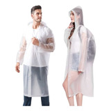 Kit 3 Capa De Chuva Reforçada Pvc Transparente Resistente