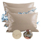 Kit 3 Capa De Travesseiro Impermeavel Hospitalar 50x70 Cm