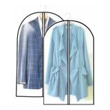 Kit 3 Capas Protetora Roupa Transparente Terno Vestido Zíper