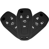 Kit 3 Capas Silicone Ford Fusion Novo Ka 4 Botões Preto