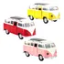 Kit 3 Carrinhos Kombi De Ferro 1950 Clássico Miniatura