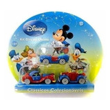 Kit 3 Carros Disney Pato Donald, Tio Patinhas Mickey 1:64