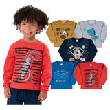 Kit 3 Casacos Moletom Infantil Menino 1 A 8 Blusa
