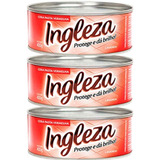 Kit 3 Ceras Pasta Inglesa Vermelho 400g C Carnaúba Mármores